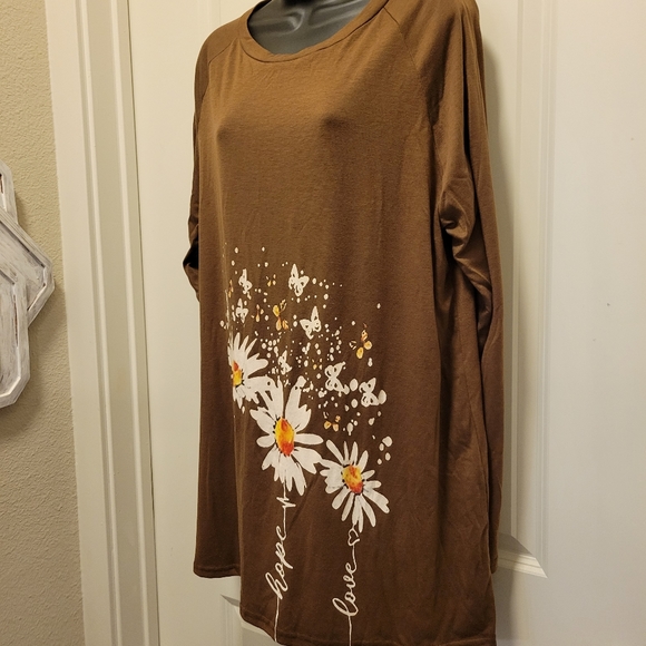 Brown Boutique Sunflower Hope Faith Love Dress - Picture 2 of 5